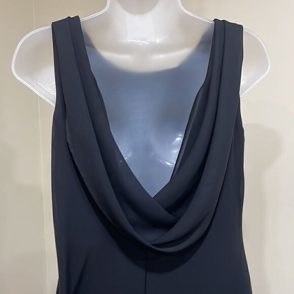 NWOT Arianna by Rachel Kaye black beaded evening gown dress.  Size 8P M medium - Picture 4 of 9